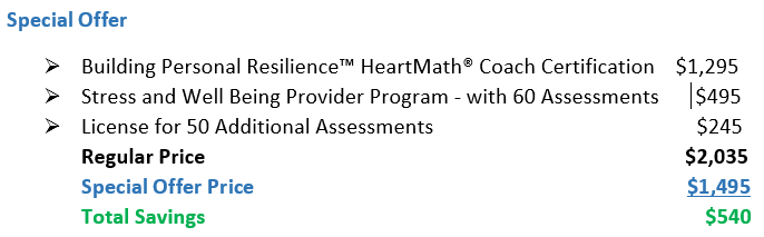 All Inclusive HeartMath Training Bundle